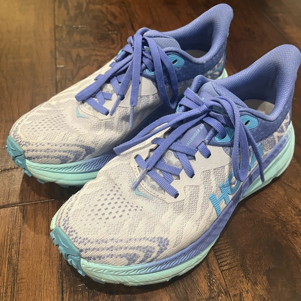 Hoka Women's Light Blue and Teal Athletic Shoes